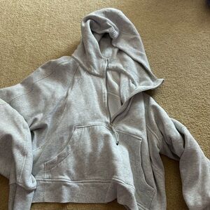 lululemon light grey scuba jacket